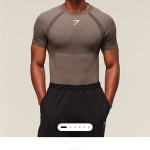 Gymshark Brown Performance T-Shirt